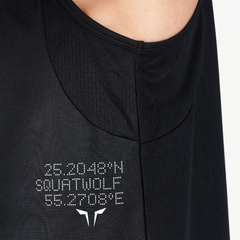 Code Mesh Back Urban Tank - Black
